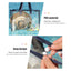 Waterproof Cosmetic Bag Fashionable Summer Storage Shoulder Bag Large Transparent Tote Bag For Women Swimming Beach