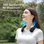 JISULIFE Portable Neck Fan,Hands-Free Bladeless, 5 Speeds,4000 mAh Rechargeable Battery,Twistable Operated Wearable Neckband Fan