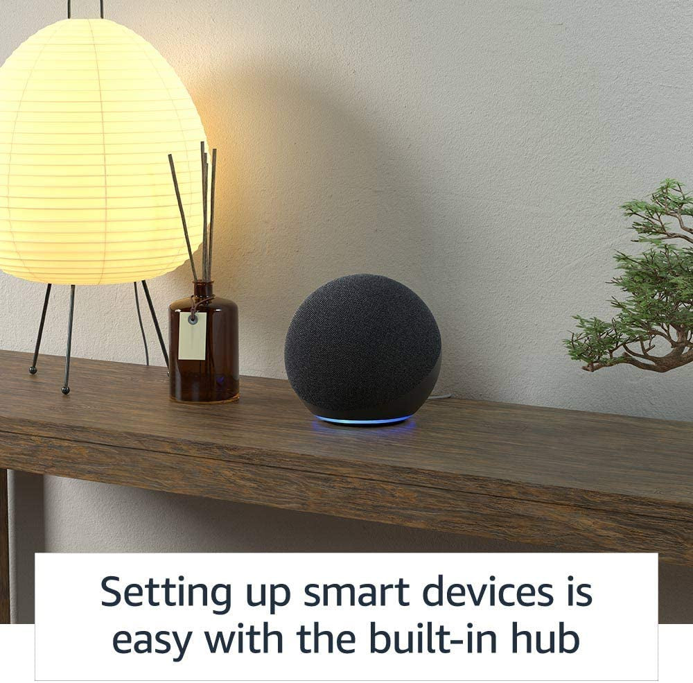 Echo (Newest Model), Alexa Speaker with Premium Sound, Ideal for Large Bedrooms, Living Rooms and Kitchens, Twilight Blue-AM1502