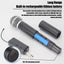 Wireless Microphone 2 Channel UHF Fixed Frequency Handheld Mic Microphone for Party Karaoke Professional Church Show Meeting-ADS1505