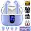 TWS LED Display Wireless Earbuds 50H Playback Mic Sport in Ear Buds Bluetooth Earphone for Smart Phone Laptop Computer