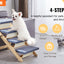 VEVOR Wooden Pet Steps and Ramp Combo 2-in-1 Design Foldable Access for Beds Steps Structure for Pets of Small to Large Size