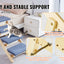 VEVOR Wooden Pet Steps and Ramp Combo 2-in-1 Design Foldable Access for Beds Steps Structure for Pets of Small to Large Size